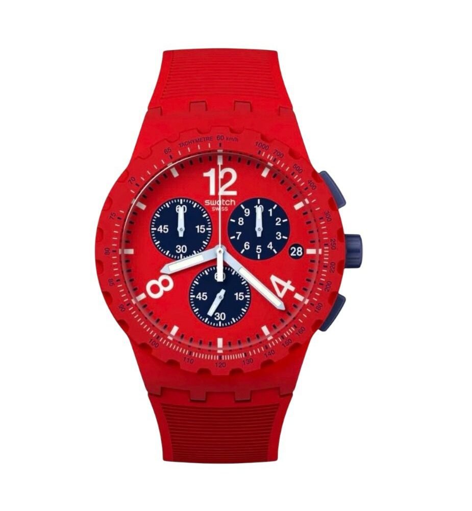 RELOJ SWATCH SUSR407 CABALLERO ROJO