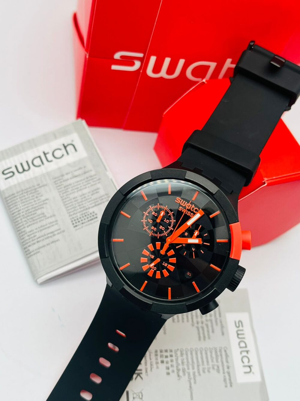 RELOJ SWATCH SB02B402 CRONOGRAFO NARANJA - Image 2