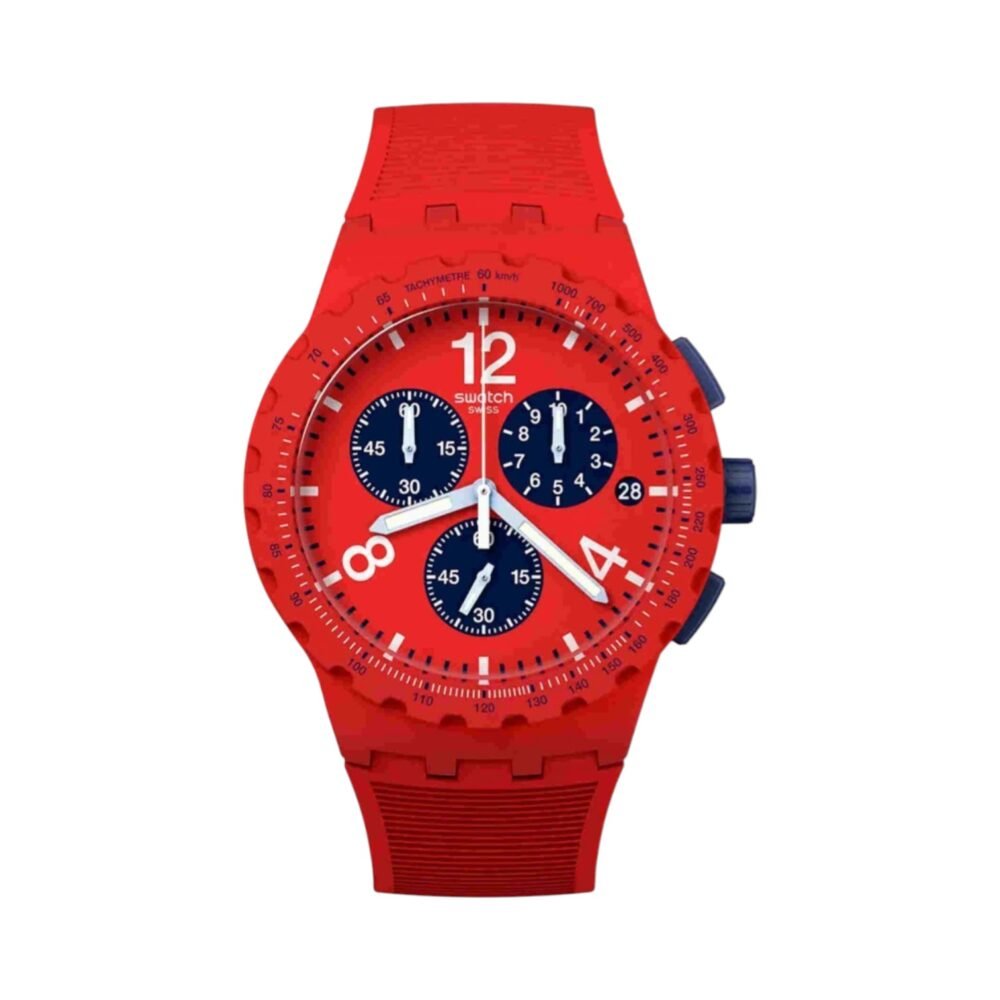 RELOJ SWATCH SUSR407 CABALLERO ROJO